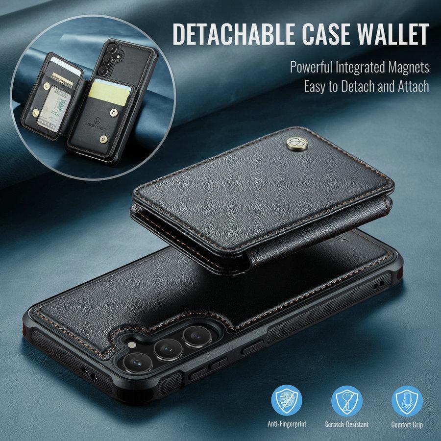 CaseMe for Samsung S25 Edge S24 FE A16 A15 A55 A53 Leather Phone Case RFID Wallet Detach Card Cover for Samsung S25 ultra Case