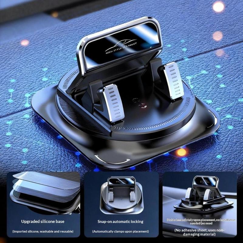 Car Dashboard Mobile Phone Fixer 360 Rotating Sticky Auto Phone Mount Stable Universal Car Mobile Phone Fixer Supplies