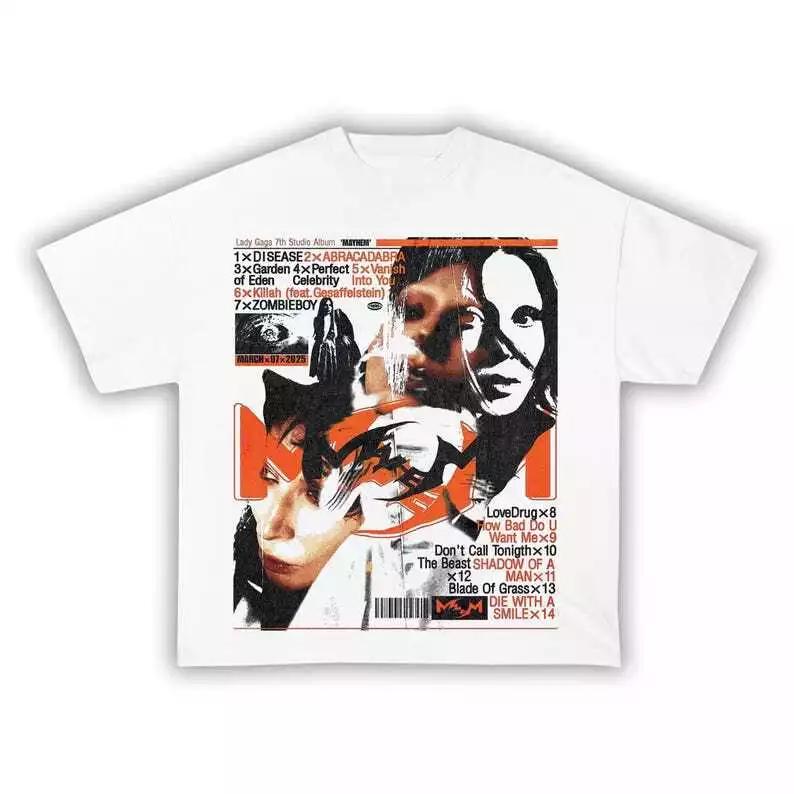 

Lady Gaga Mayhem Album Blurry Face Red Pop Music Lover Shirt M