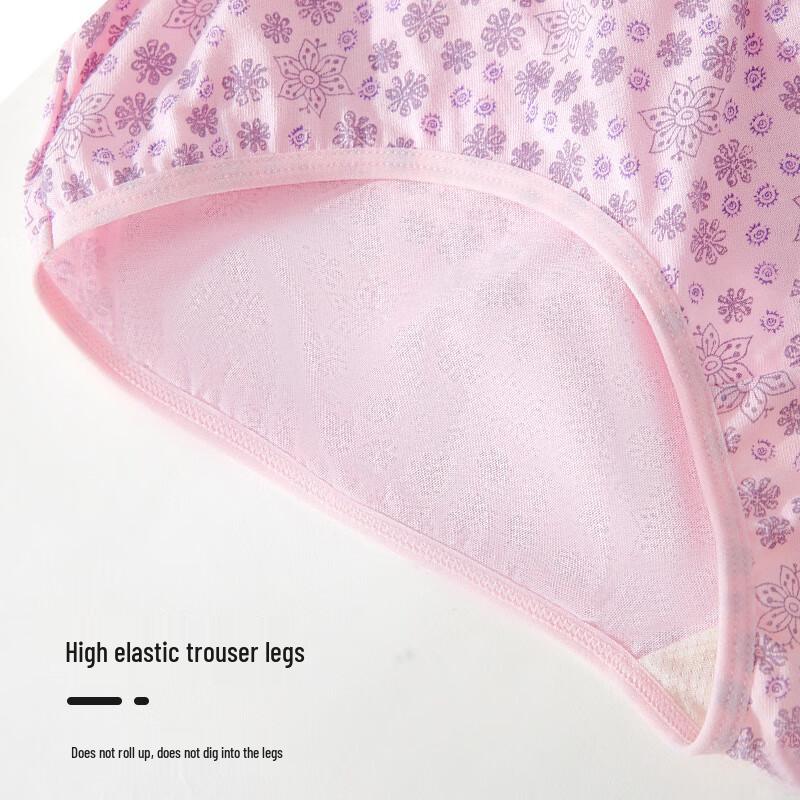 Ya Lu Women's Pure Cotton High-Waist Briefs, 4-Pack