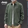 JEEP SPIRIT Corduroy Lässiges Langarm-Überhemd