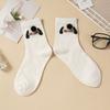 Women's Cute 3D Plush Animal Crew Socks Breathable Cotton Mid-Calf Socks Cartoon Panda Dog Bunny Cat Design Casual Socks for Daily Wear