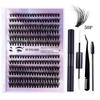 Diy Segmented Fried Hair Single Cluster False Eyelashes 12 Rows Large Capacity Daily Makeup