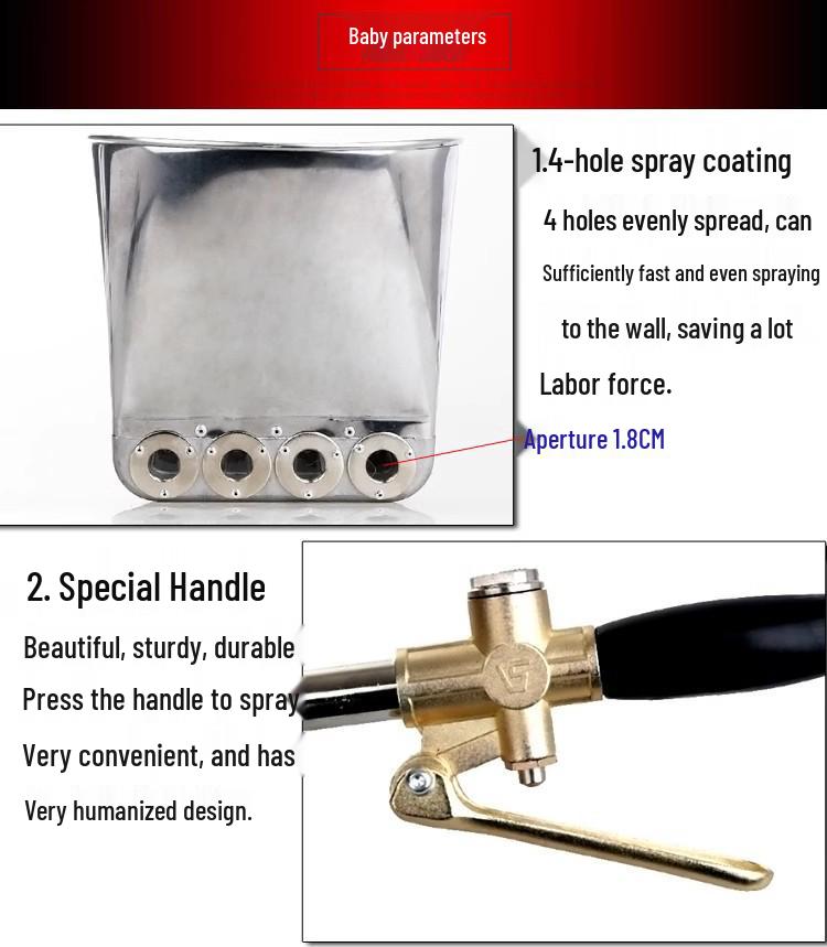 Multi-functional Cement Mortar Sprayer: Indoor/Outdoor Wall Plastering & Grouting Machine