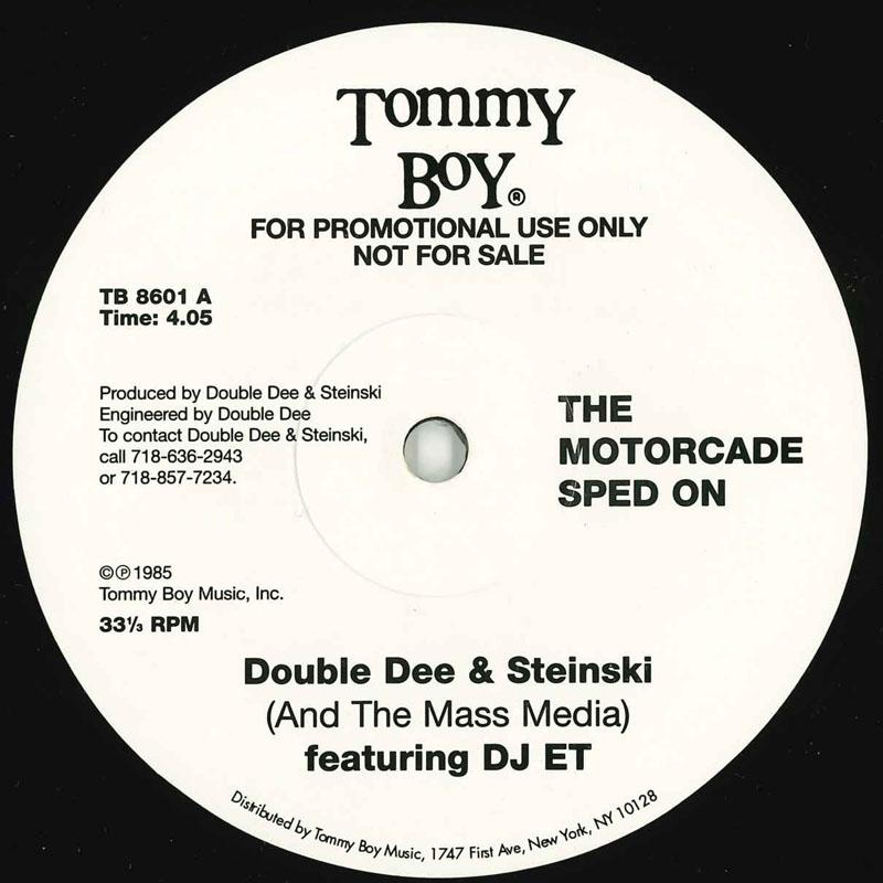 

12inch Record STEINSKI MASS MEDIA - Motorcade Sped On TB8601 Tommy Boy UK Rap Hip-HopRB Used