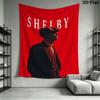 Thomas Shelby Wall Tapestry Aesthetic Wall Hanging Printed Fabric Blanket Decorative Tapestries for Bedroom Living Room Home Decor