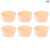 6 Peças Molde de Silicone para Bolo Redondo Forma para Muffin Cupcake Assar Tigela para Air Fryer Reutilizável Ferramentas DIY para Decoração de Bolo Molde de Cozinha para Assar