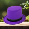 Popular Top Hat with Bright Fluorescent Color for Holiday Fashion Masquerades Party Jazzy Hat Stage Performers Party Hat