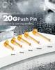 OUFER Body Piercing 20G Push-in Lip Stud Titanium Nose Stud 5681012mm Threadless Label Piercing Jewelry Trag Conch Lobe Piercing Bar