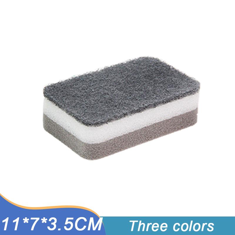 1/15pcs Double Side Cleaning Sponge Dishwashing Sponge Washing Mat Bar Cleaning Sponge Household Kitchen Cleaning Supplies Tool