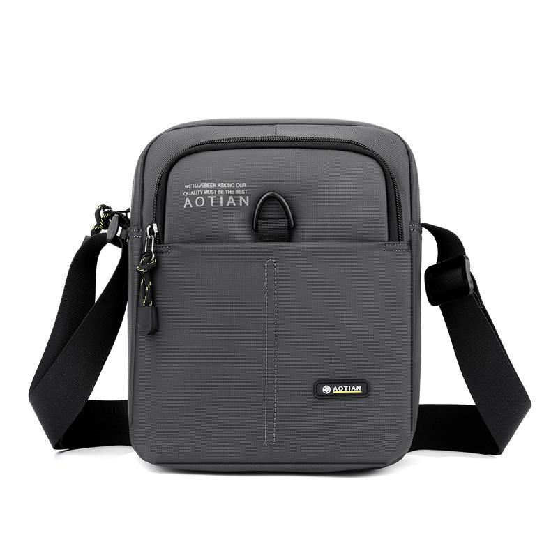 

Мужская повседневная сумка через плечо, персонализированная мужская сумка в уличном стиле, сумка-рюкзак большой вместимости серый