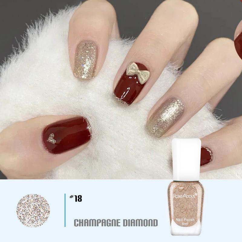 

40 цветов, лак для ногтей без запекания на водной основе, блестящие блестки, долговечный, разрываемый, здоровый, отрываемый, быстросохнущий, телесный лак для ногтей