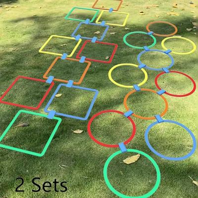 Set da Gioco Sensoriale Rimbalzante in Plastica PP Durevole da 20 Pezzi - Ricreazione all'Aperto Multiplayer per Migliorare Agilità e Reazione Rapida, Attività da Cortile
