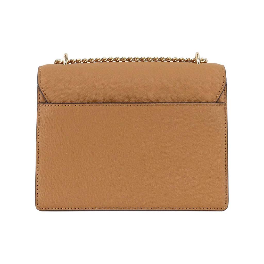 Tory Burch Emerson Logo Leather Crossbody Bag Women Bags Khaki Caramel 78604-900