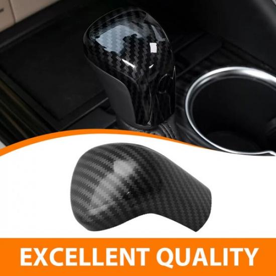 Carbon Fiber Gear Shift Knob Cover Trim Cap Protector For Toyota Camry 2018-