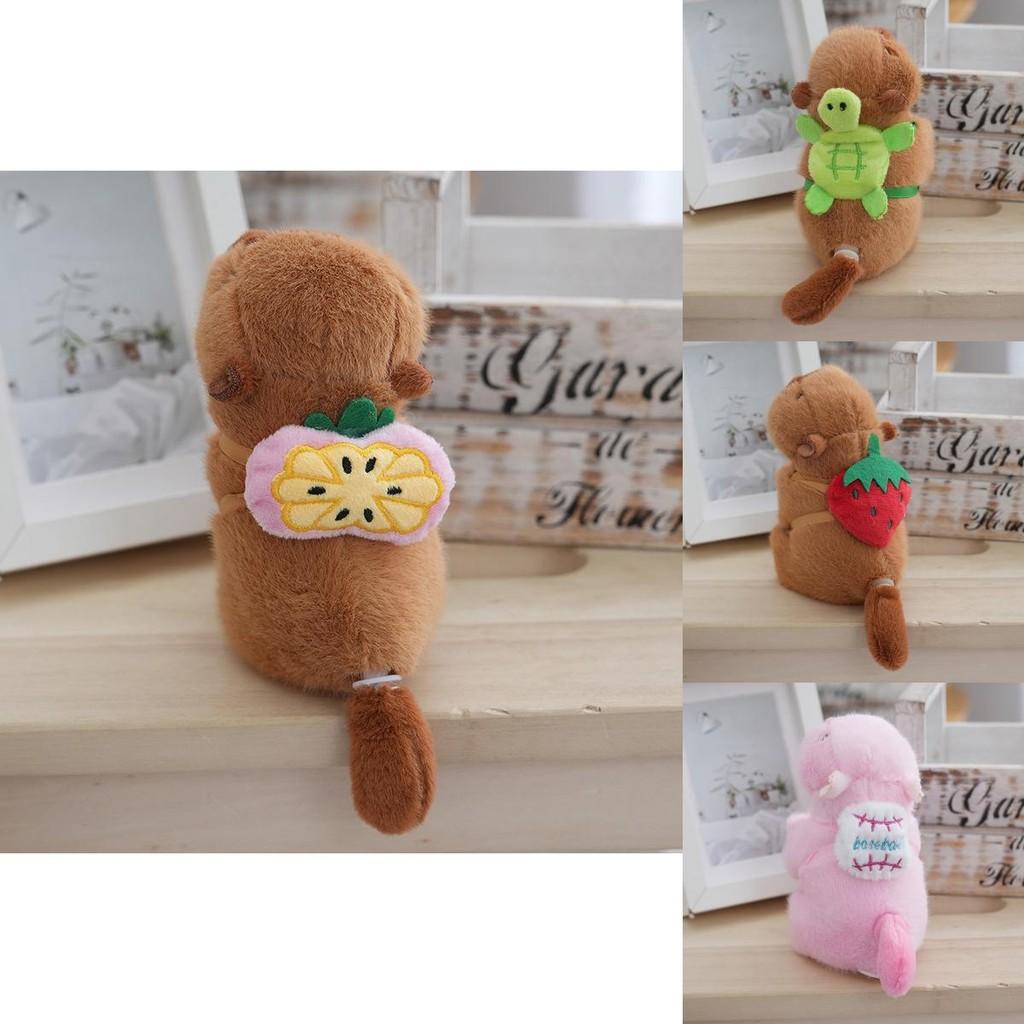Cute Plush Capybara Keychain Adorable Stuffed Animal For Students Backpack Decoration