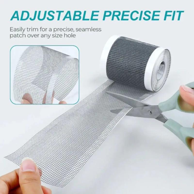 1-20Rolls Self Adhesive Screen Repair Tape Mosquito Net Patch for Window Hole Tear Leak Fixing Sticker DIY Mesh Repair Tool