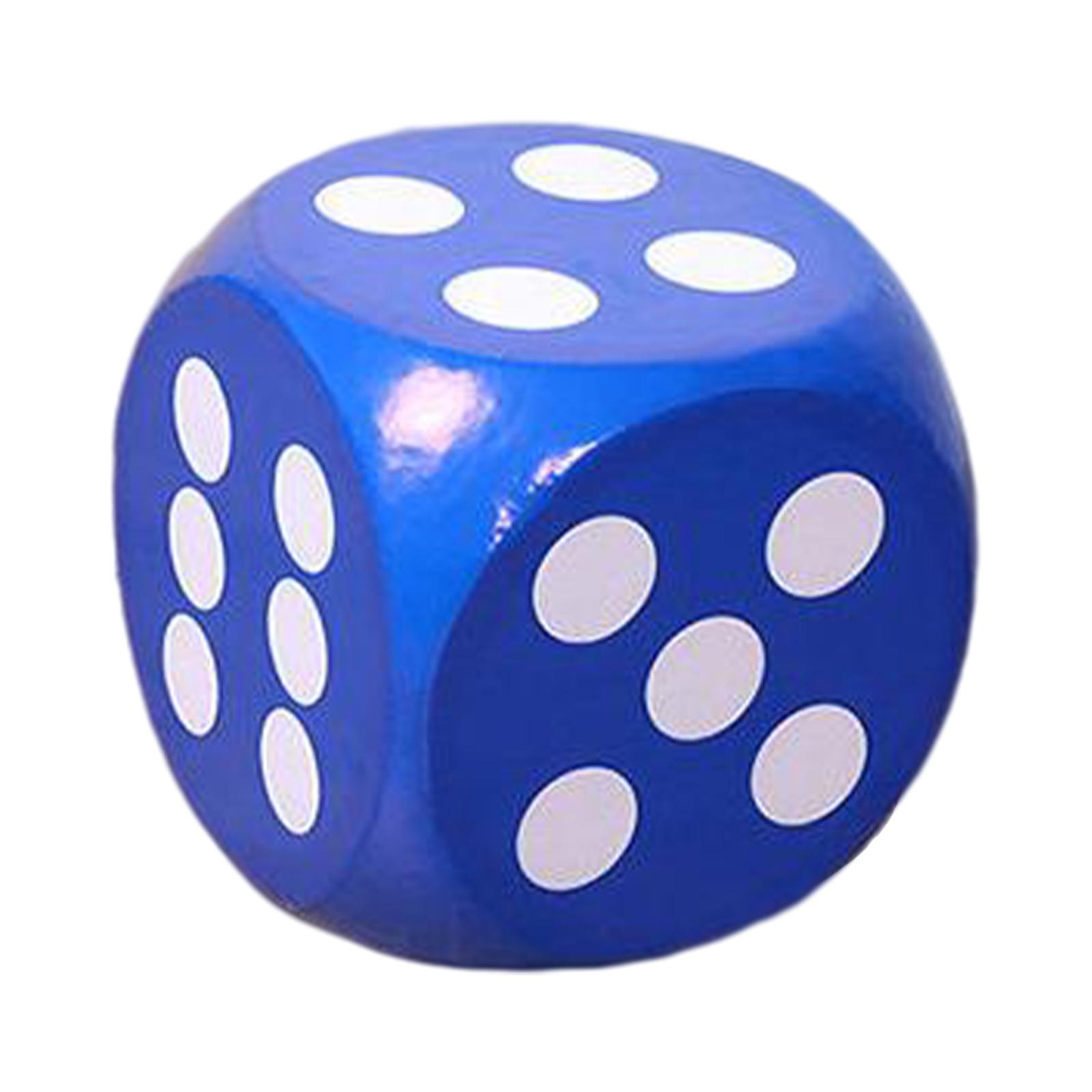 20cm Soft Foam Dice Early Learning Toys Game Dice for Party Favors Carnival School Supplies синий