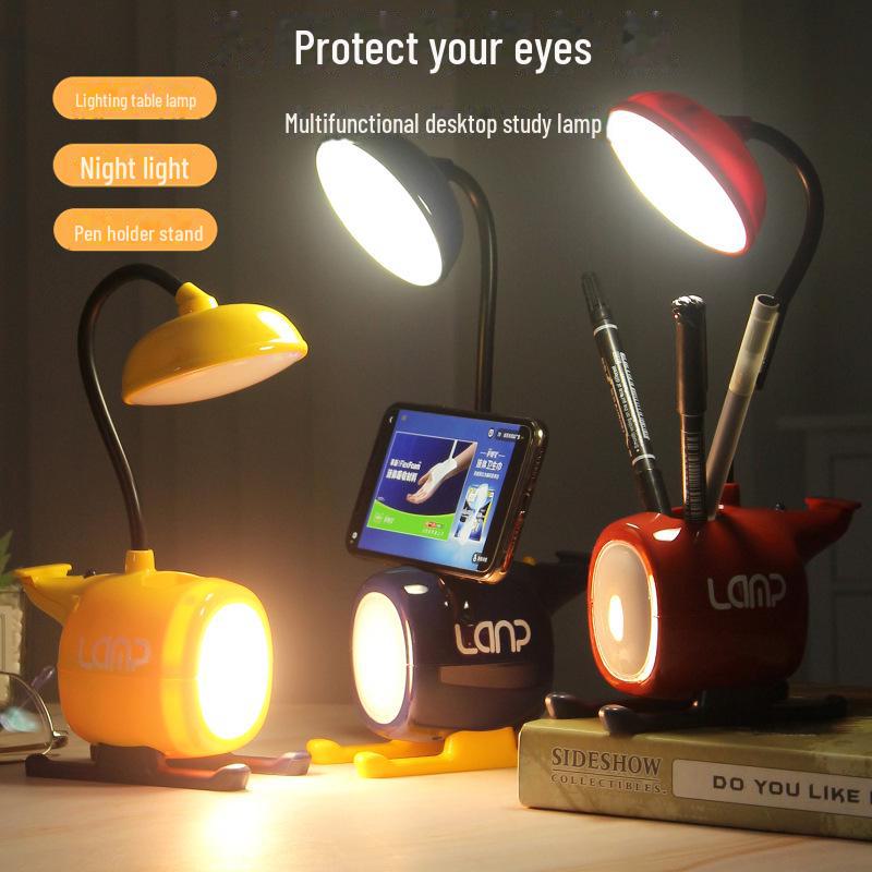 Anpassbare LED Astronauten Schreibtischlampe – Augenfreundliches Nachtlicht für Studenten, Perfekt als Geschenk