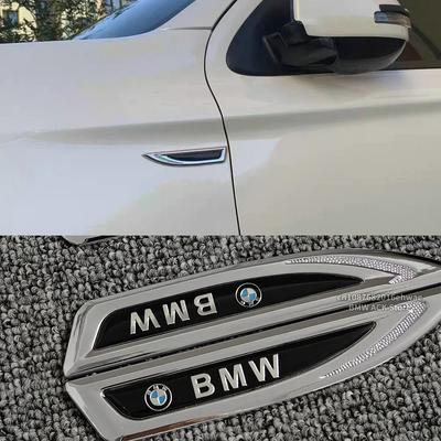 3D Metal Car Side Fender Decorative Badge Sticker for Car Design E90 E87 E39 F30 F10 E46 E60 M3 M5 M7 X1 X6 Car Accessories