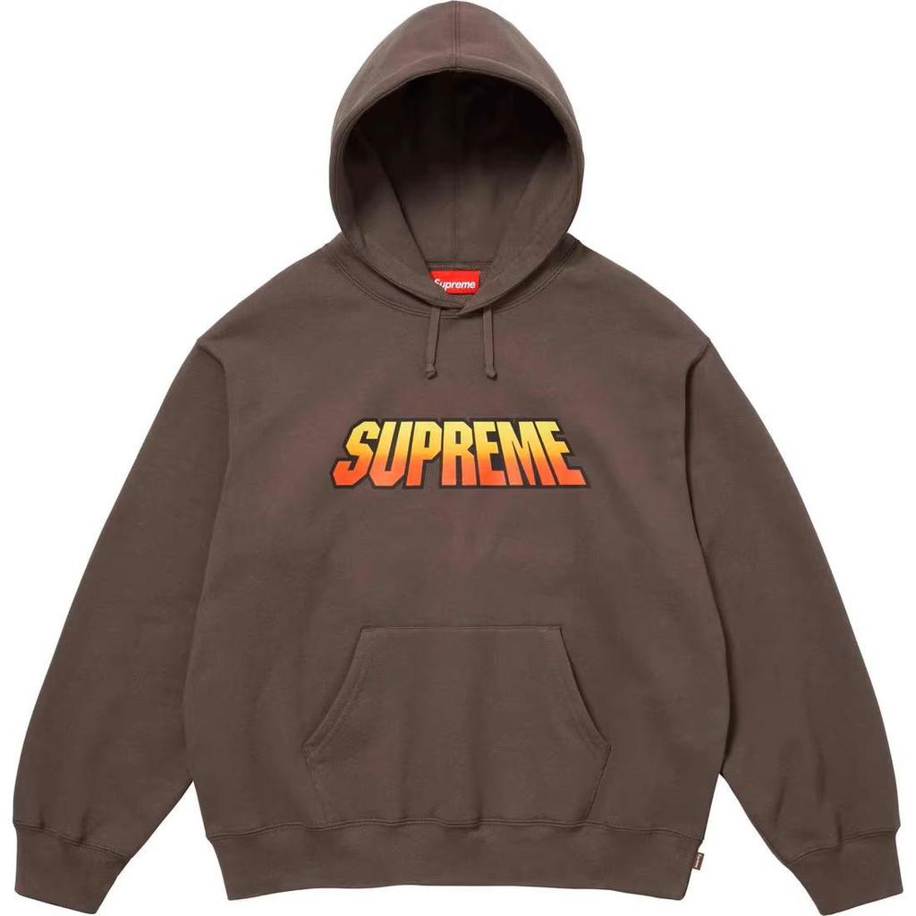 24FW Trendy Hooded Crewneck Sweatshirt