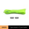 New Version Elastic No Tie Shoelaces Metal Lock Shoe Laces for Kids Adult Sneakers Quick Shoelaces Semicircle Shoestrings