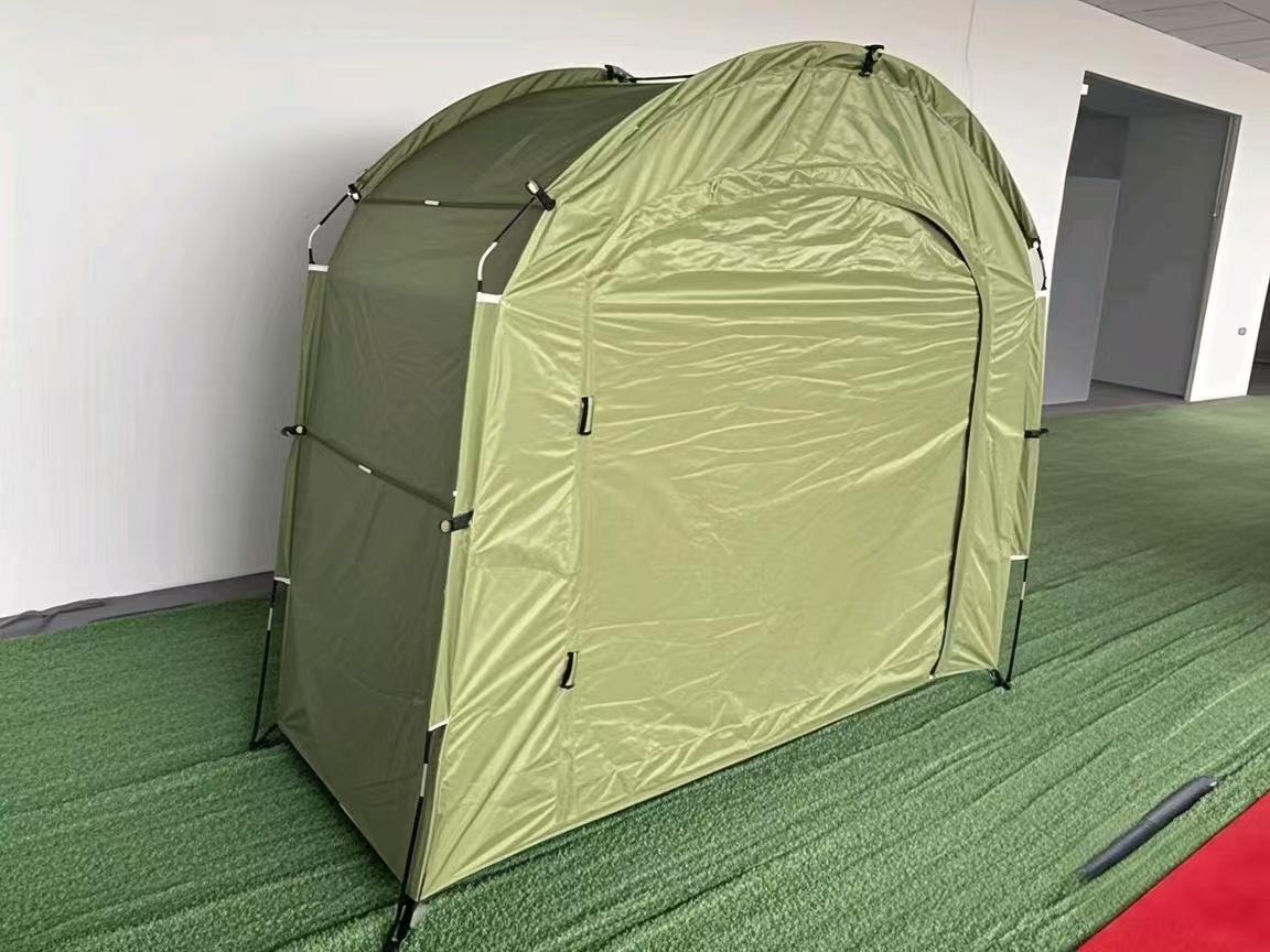 

Автономний вуличний намет для зберігання велосипедів – Просторий та легкий у зберіганні притулок для велоспортивного спорядження New 1-2 bikes армія зелений колір