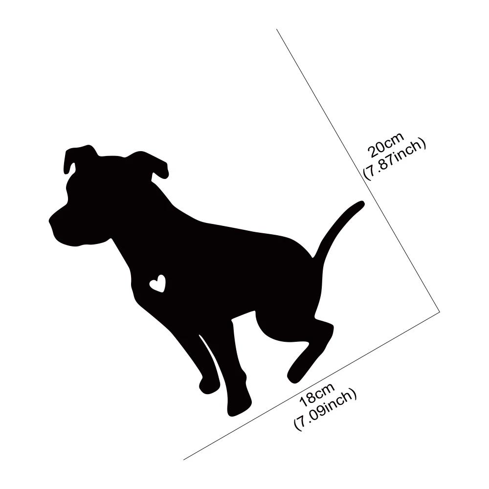 Funny Cute Pit Bull Dog Car Body Window Sticker Water-resistant Vinyl Decal Automobiles Styling Decoration Sticker Accessories