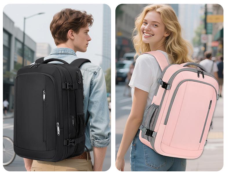 17-Inch Waterproof Anti-Theft Laptop Backpack: Expandable, Large Capacity for Casual Business Commutes