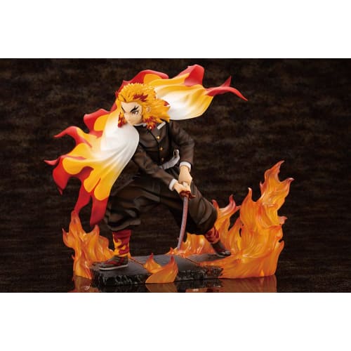 Kotobukiya ARTFX J Demon Slayer: Kimetsu No Yaiba Rengoku Kyojuro 1/8 Scale PVC Painted Complete Figure PP927
