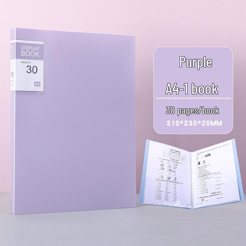 Öğrenciler için A4 Şeffaf Çok Katmanlı Belge Tutucu Halka Defter