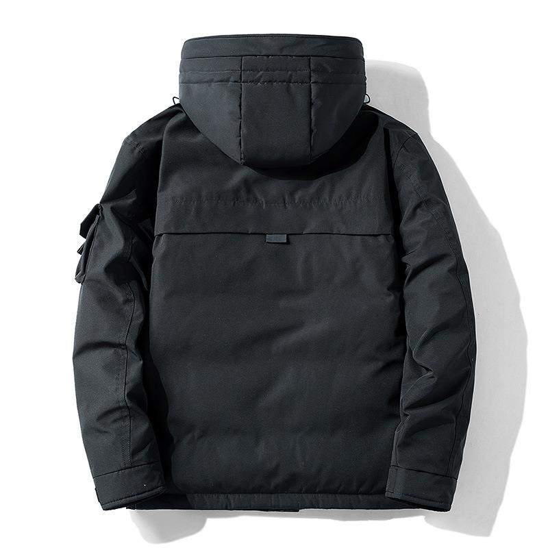 Autumn and winter men's clothing trends, new down jackets, thickened hooded warm jackets, men's handsome and versatile cold clothing, winter clothes