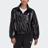 (WMNS) Giacca adidas Wvn Stampa Logo Lucida Collo Alto Giacca Cappotto Nera Donna HI1197