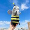 35cm Funny Funny Shark Bee Combined With Stuffed Toy Throw Pillow Doll Boy Girl Birthday Gift Surprise Gift Decoration Soft