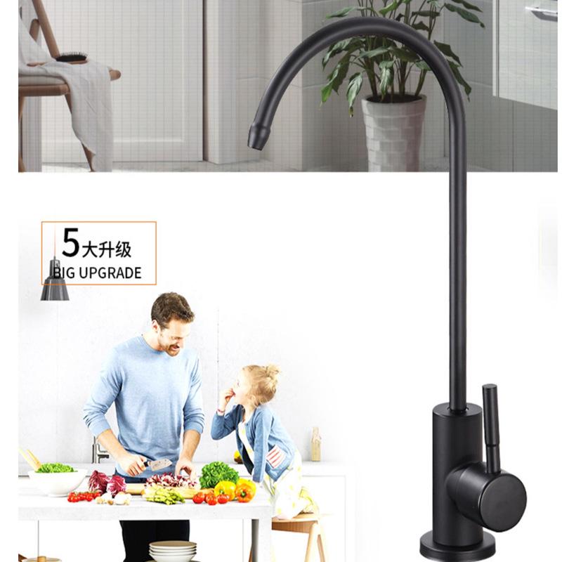Lead-Free 304 Stainless Steel Direct-Drinking Kitchen Sink Water Purifier Faucet