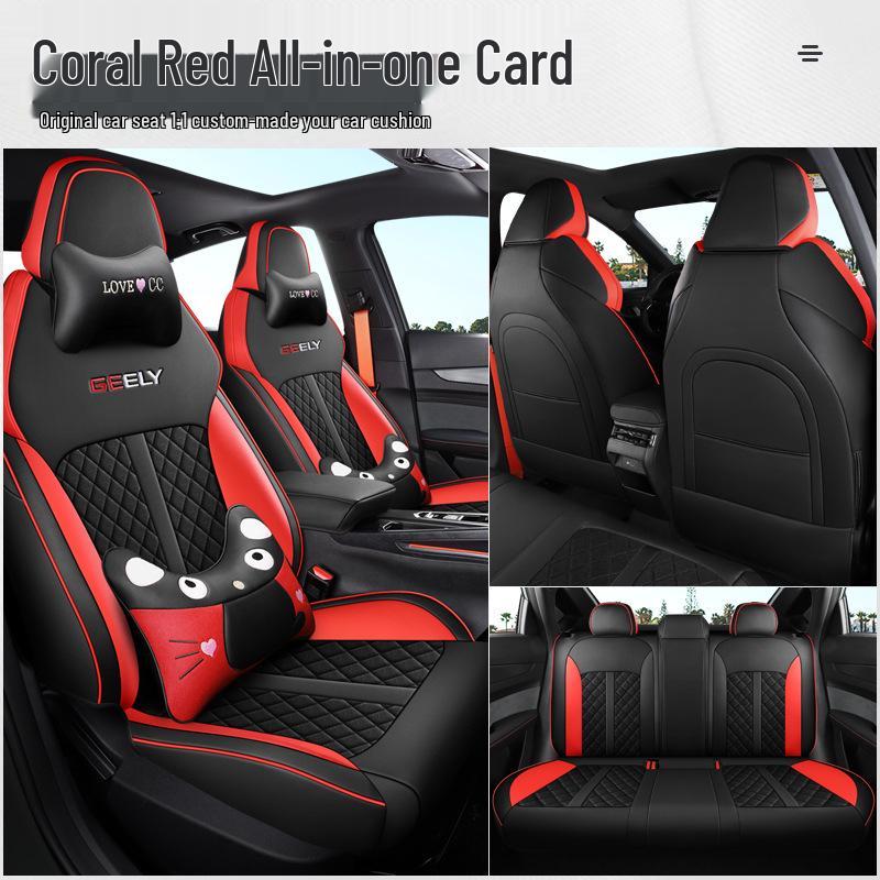 Binrui COOL Sports Car Full Surround Seat Cushion Set - All-Season Universal Fit