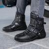 Genuine Leather Motorcycle Shoes Riding Male Riders All Season Off-road Boots Racing Travel