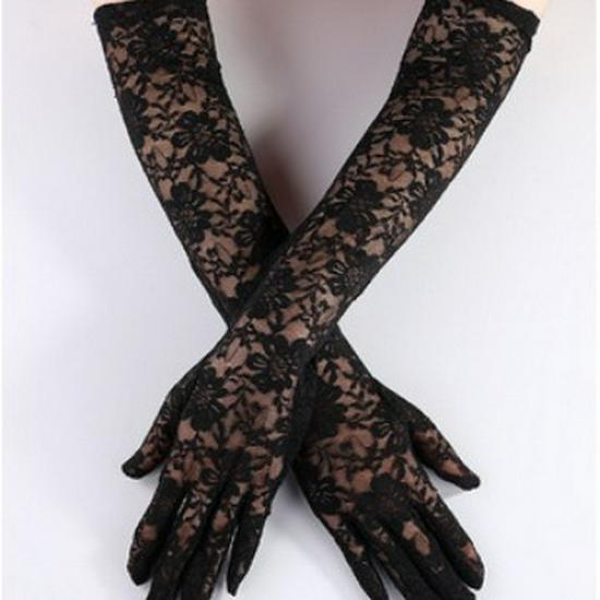 Flirty Lace Gloves: Women's Sexy Mesh Accessories