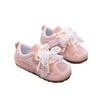 Dexun Shoes Classmate 2025 Autumn Korean Version Pearl Lace Bow Girls Low-top Children's Shoes Spot Fashion
