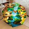 1PC Giraffe Lion Umbrella-8-Rib Reinforced, Automatic Open, Lightweight & Durable, Fashion Accessory for Outdoor, H0361