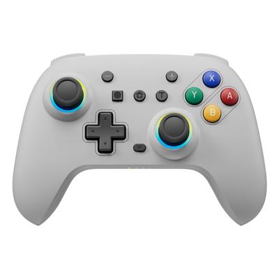 Kabelloser Switch Controller mit Hall-Effekt RGB Hintergrundbeleuchtung Turbo 4 Vibrationsstufen Gyro 800mAh Kompatibel mit Pro Controller Sticks, Beleuchtung, Tasten,