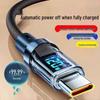 120W Type-C Fast Charging Cable with Smart Display for Huawei, Honor, Android, and Apple 15/16