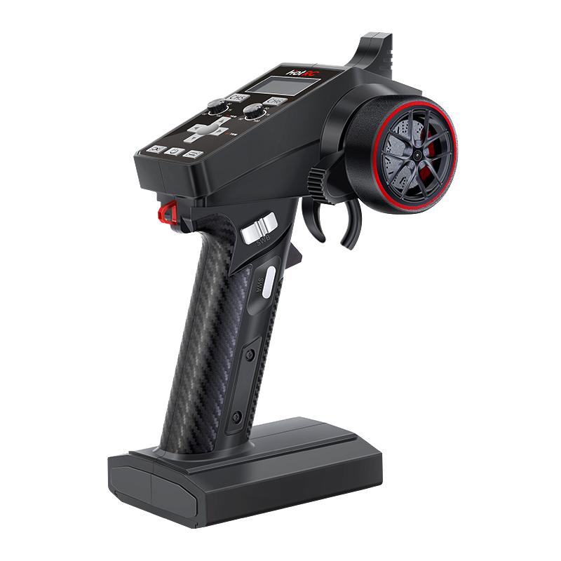HOTRC CT-6A 2.4GHz 6CH 6 Channels One-handed Control Radio Transmitter Remote Controller For RC Toy Car Boat Drone Parts