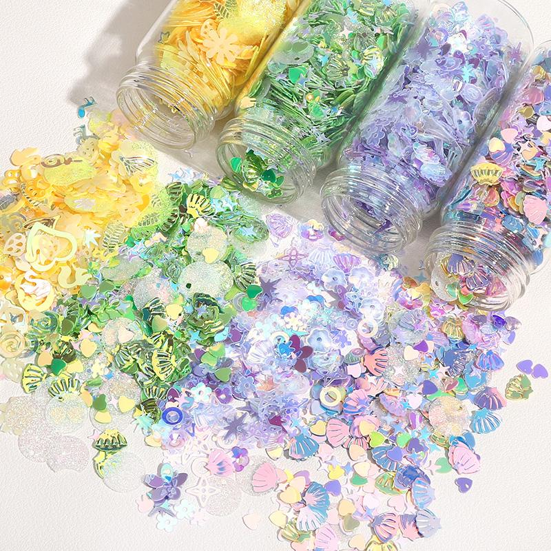 10G Glitter Sequin 1-16mm Pvc Flat Loose Sequins Women DIY Accessory Sewing Wedding Crafts Garment Decoration