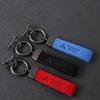 Suede Car Key Holder Styling Keychain Keyring For Ralliart ASX Lancer Cordia Pajero Outlander Xpander Triton Colt