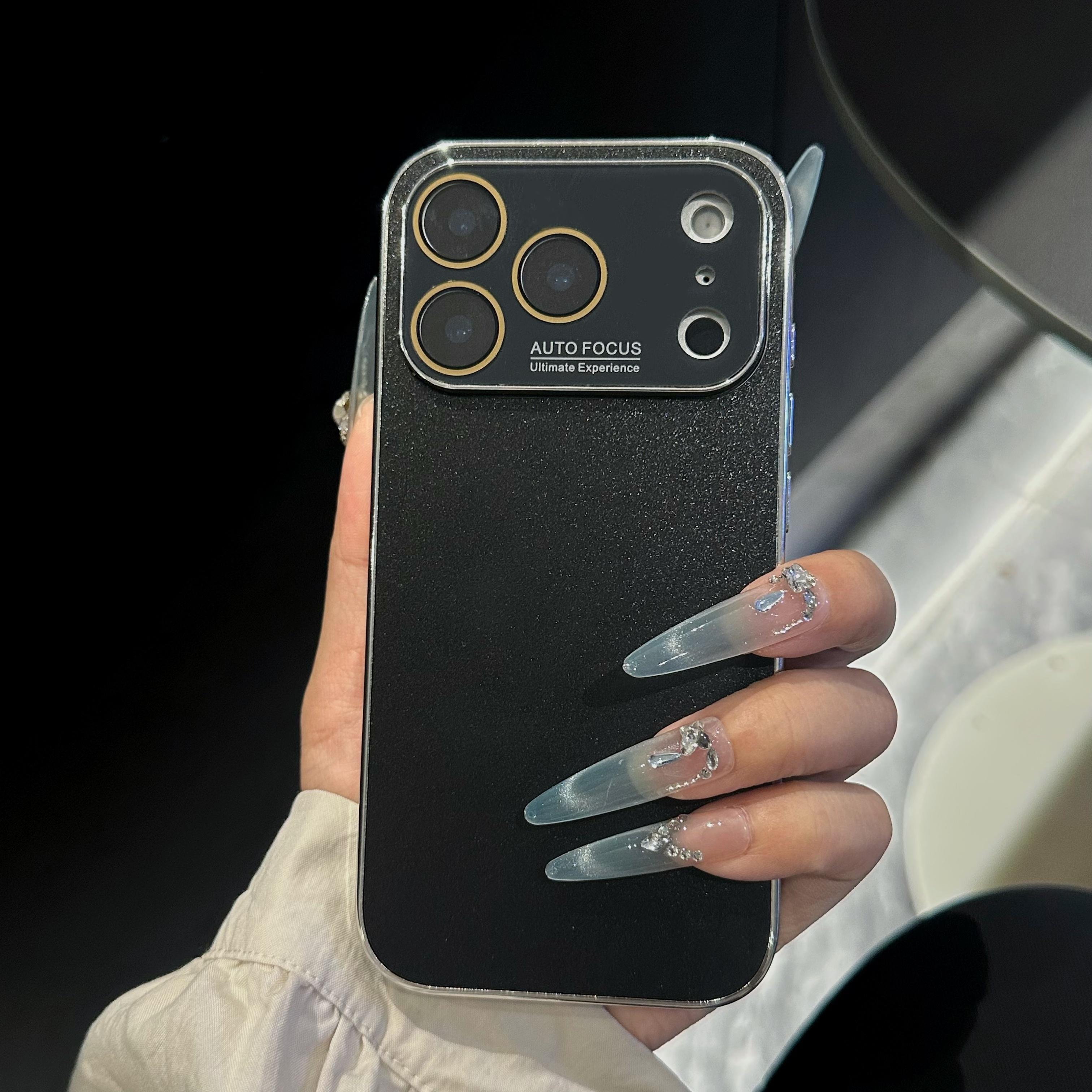 

Instantly Turn 17 AG Matte Phone Case for iPhone 17 16 15 14 13 Pro Max Shockproof Glass Camera Protection Hard Cover iPhone 13 чёрный