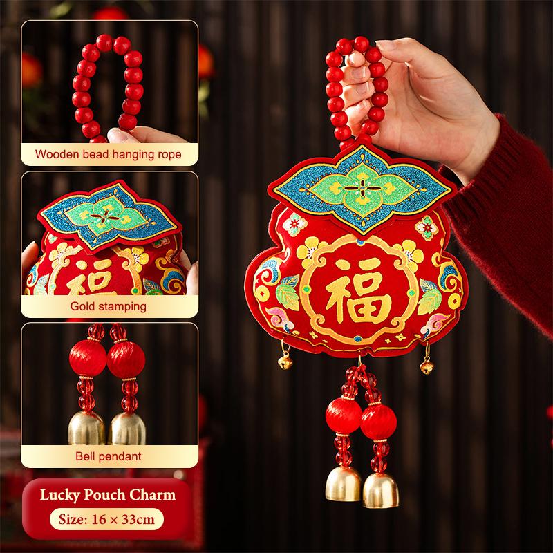 1 Stück 2026 Neujahrsdekoration Pferdejahr Türquaste Anhänger Chinesisches Frühlingsfest Hängedekoration Tet Hängeornament