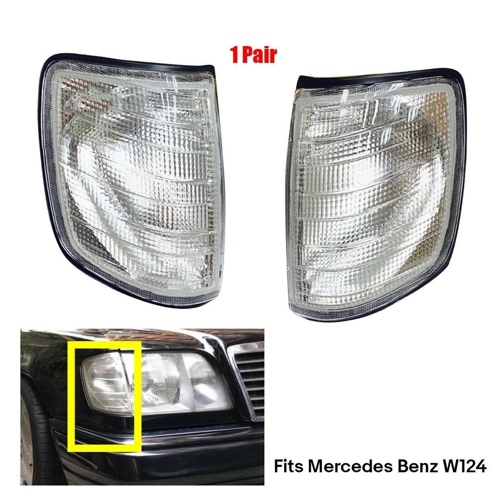 1 Paar Front-Eckleuchte Blinkleuchte für Mercedes-Benz W124 E320 E420 E500 1994-1996 1248261143 1248261243