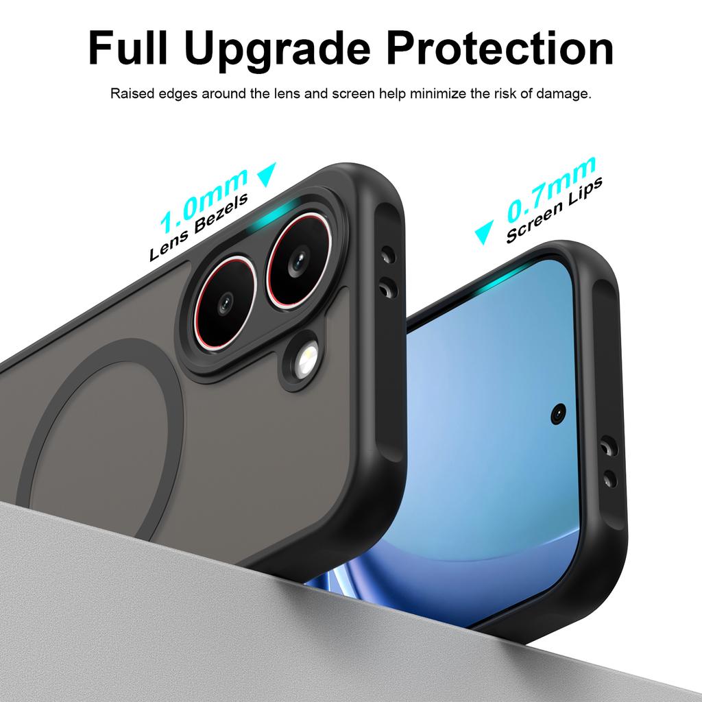 For Magsafe Case For Poco X8 Pro Max M8 Pro Coque Matte Translucent Magnetic Shockproof Cover For Redmi Note15 Pro Plus