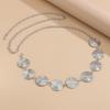 Cold Wind Spiral Pattern Metal Waist Chain Waist Chain Simple Geometric Disc Body Chain Female